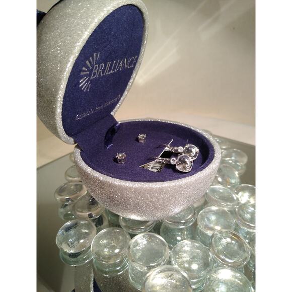 Brilliance Earrings with Swarovski cryst - Picture 4 of 5